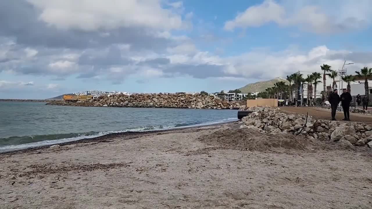 Bodrum Turgutreis’te Sahil Güvenlik Limanı Projesi'ne karşı bölge halkı eylem yaptı