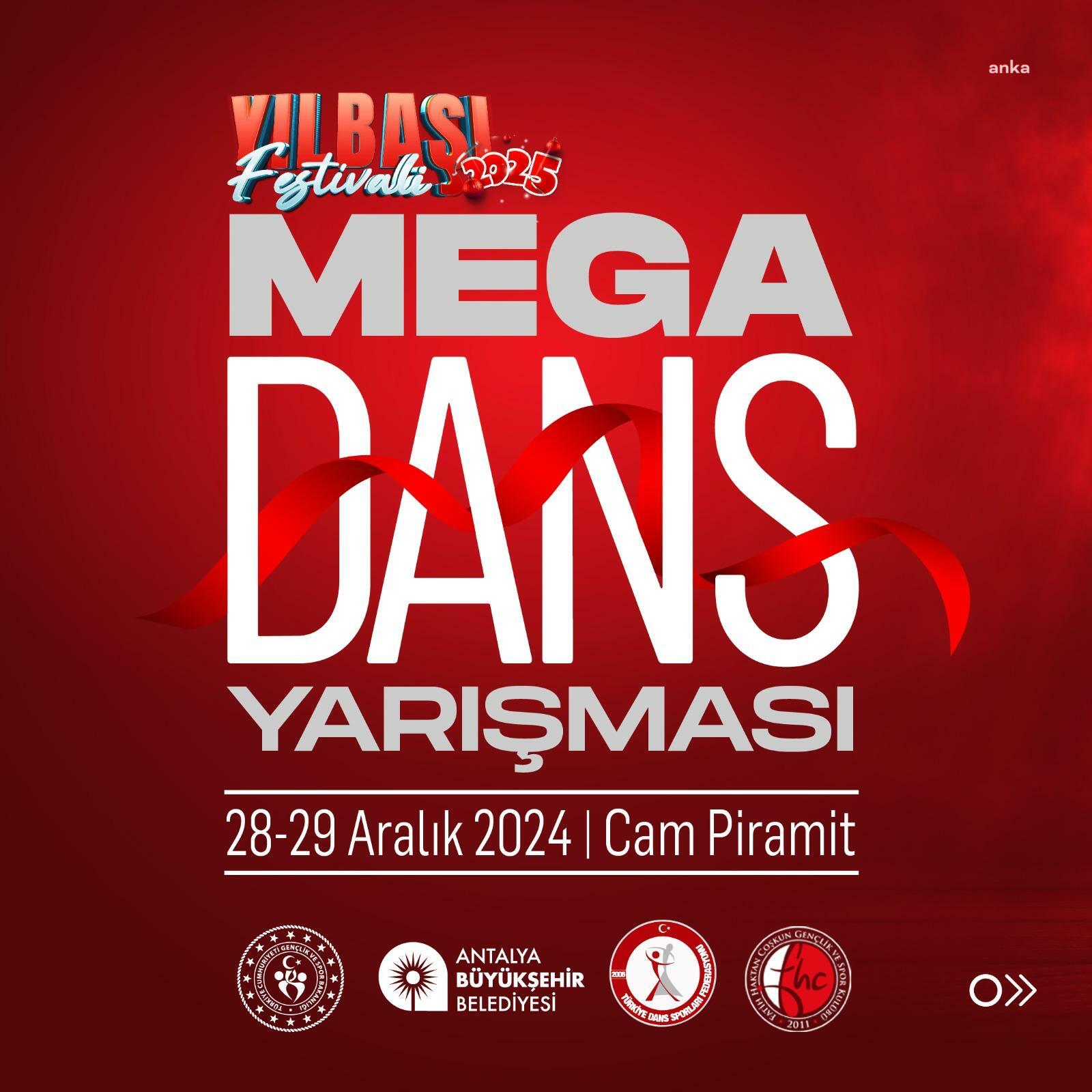 Antalya Büyükşehir Belediyesi Yılbaşı Festivali, 'Mega Dans Yarışması'na ev sahipliği yapacak