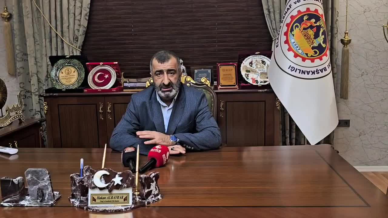 Elazığ Esnaf ve Sanatkarlar Karma Oda Başkanı Albayrak: ''Esnafımız zorluk çekiyor"