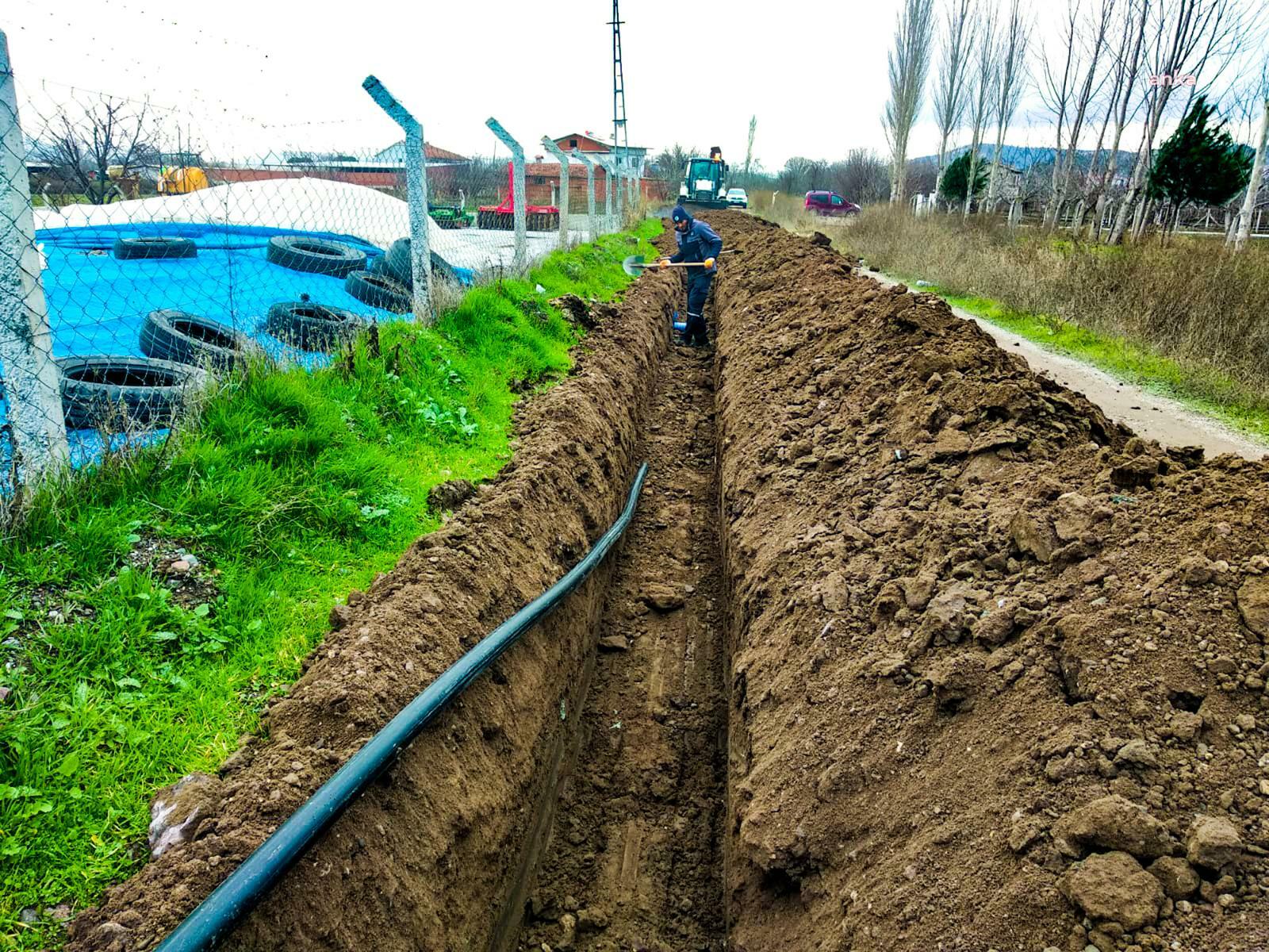 BASKİ’den Bigadiç’e bin metrelik yeni içme suyu hattı