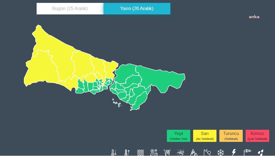 İstanbul Valiliği'nden fırtına uyarısı