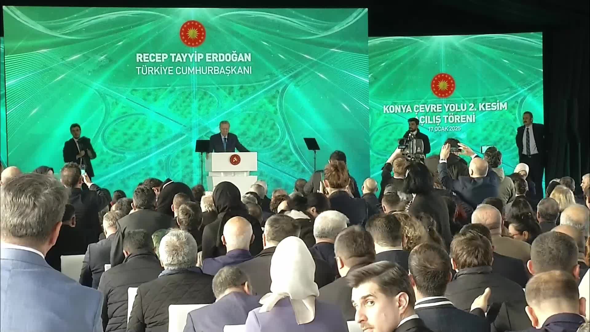 Cumhurbaşkanı Erdoğan: Konya Çevre Yolu ile karbon emisyonunu 81 bin 400 ton azaltıyoruz