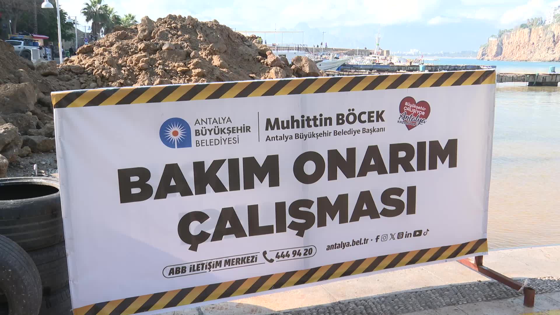 Antalya Büyükşehir Belediyesi'nden Yat Limanı’nda düzenleme