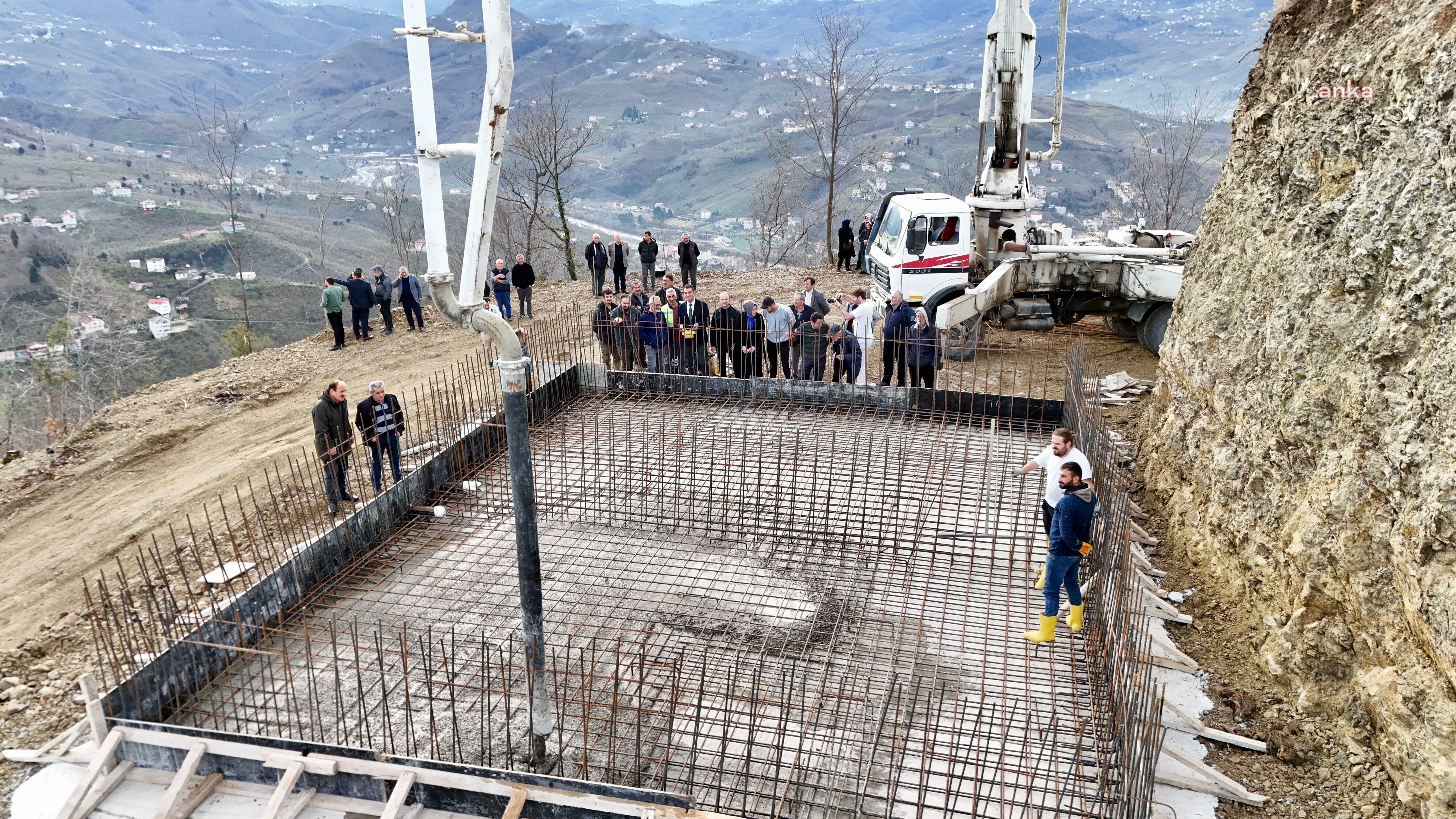 Giresun Belediyesi, Aydınlar ve Küçükköy mahallelerinde su deposu yapımına başladı