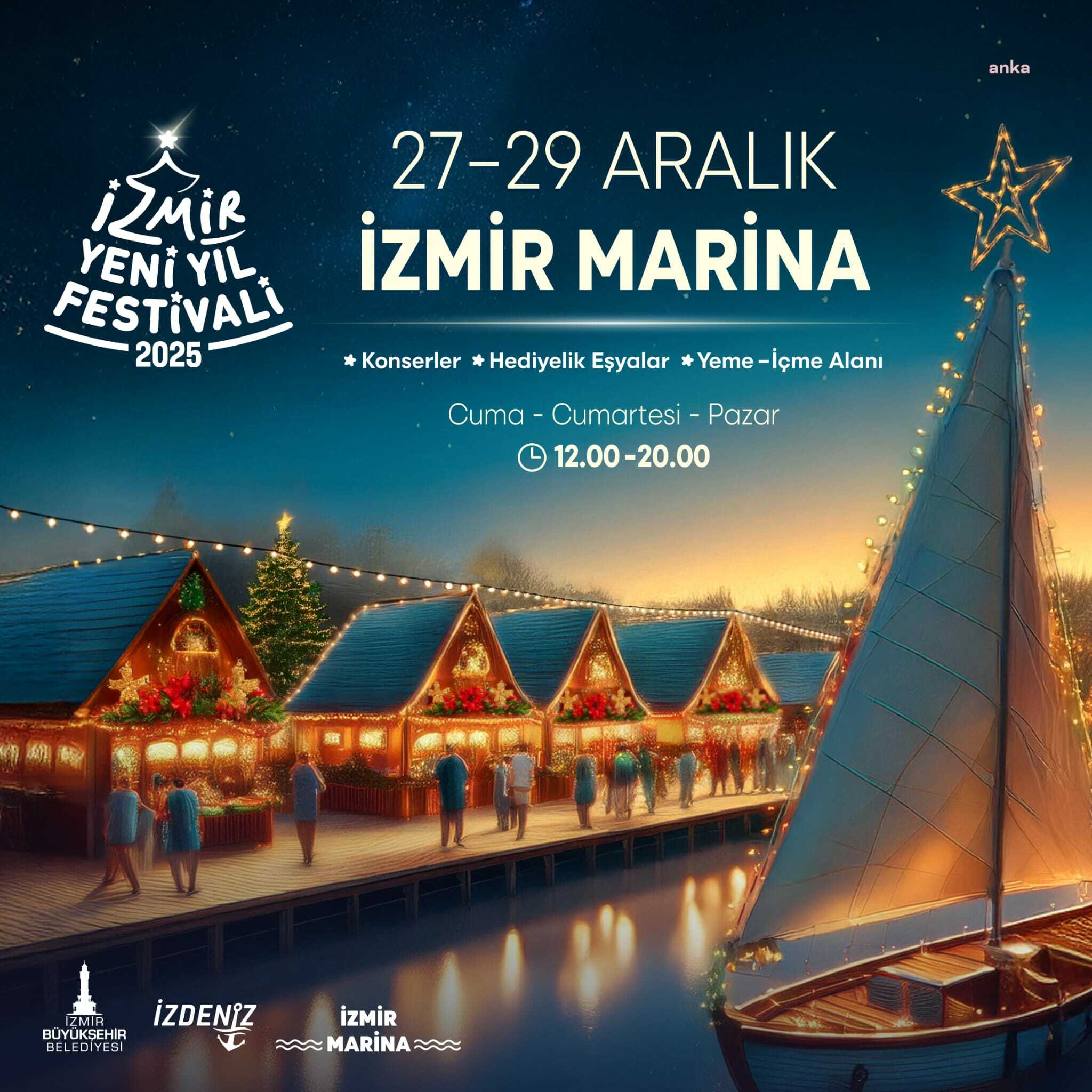 Yeni yıl heyecanı İzmir Marina’da