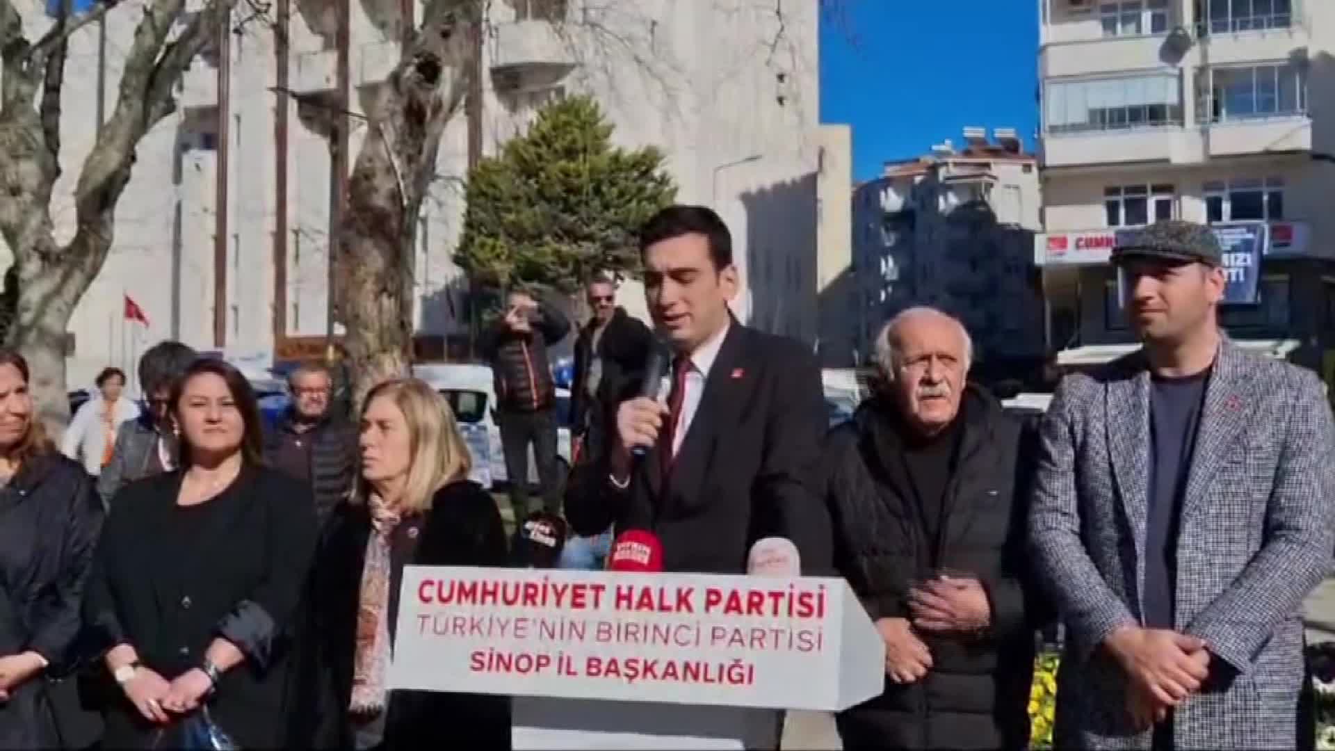 CHP Sinop İl Başkanı Yalçınkaya: “İktidar yargı baskısıyla beraber toplumu sindirmeye, toplumu çevrelemeye ve toplumu dizayn etmeye çalışıyor”