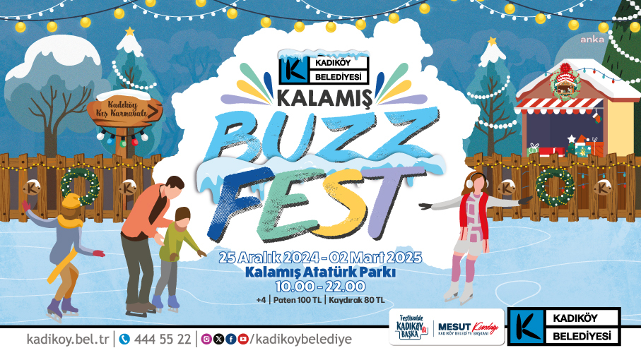 Kadıköy Belediyesi'nin düzenlediği BuzzFest Kış Festivali yarın başlıyor