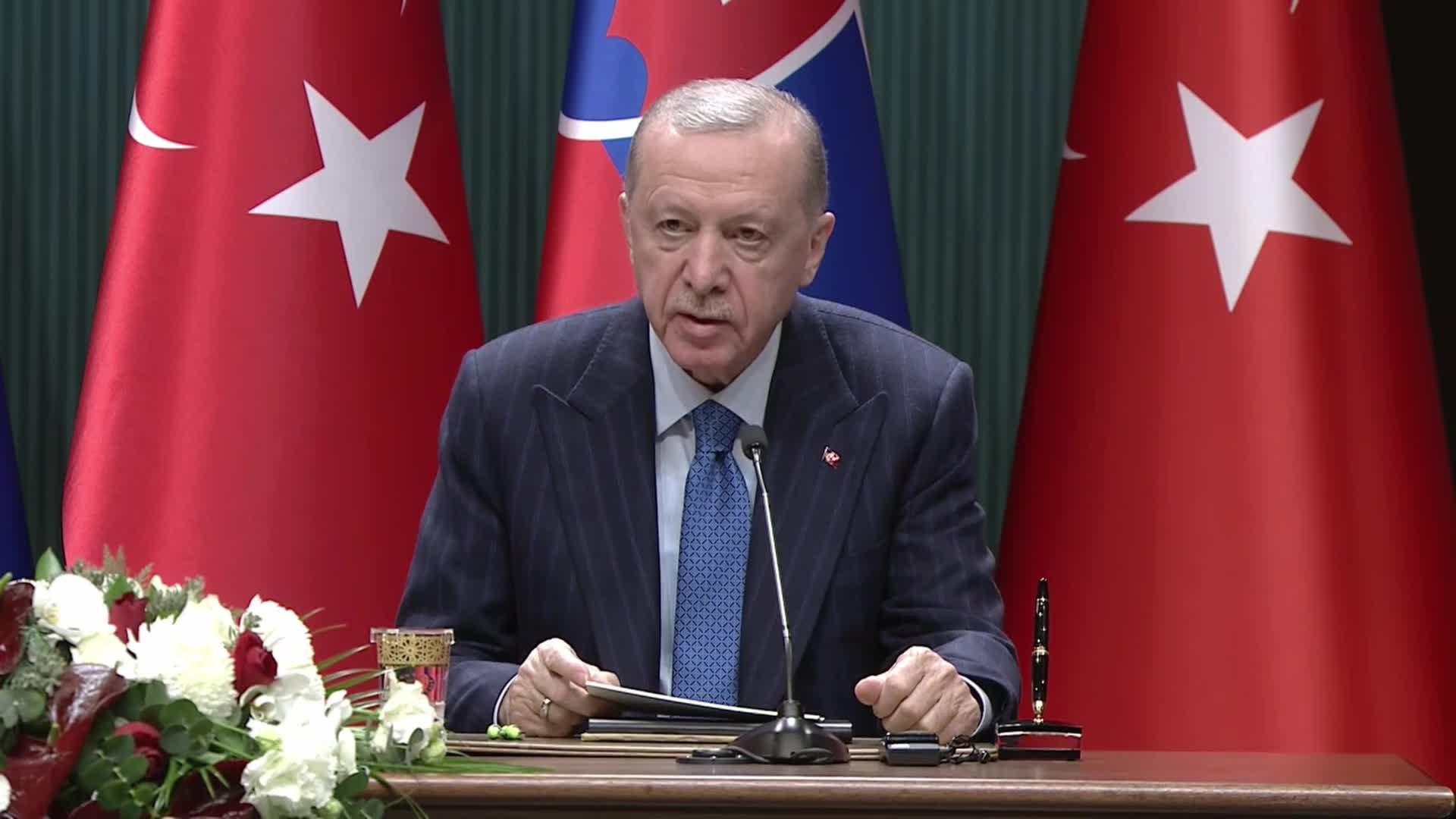 Erdoğan: Gazze’ye kesintisiz insani yardımlar ulaştırılmalı