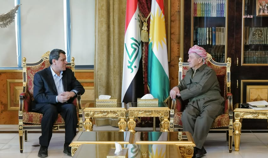 KDP Lideri Mesud Barzani, SDG Lideri Mazlum Abdi ile görüştü 