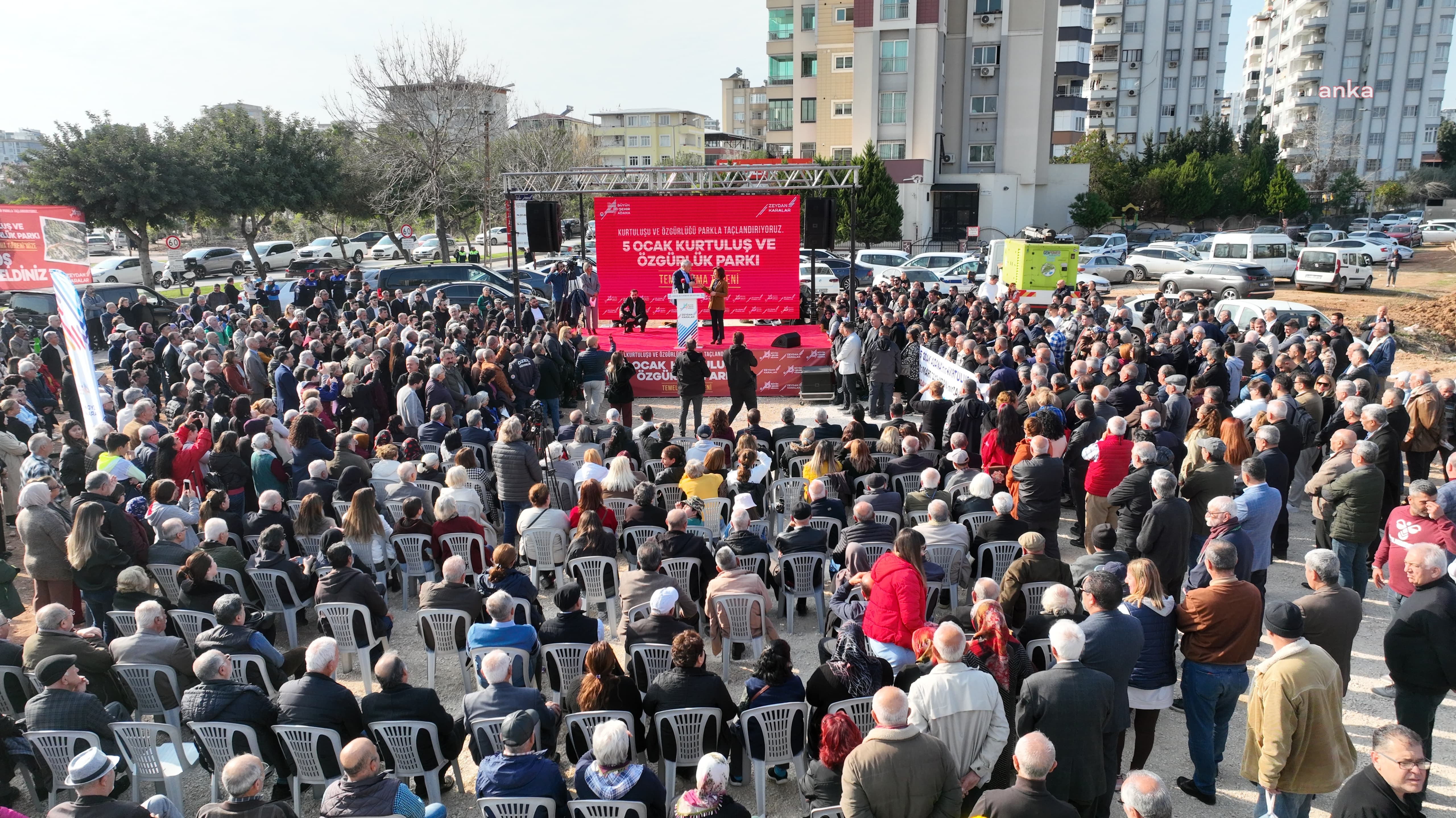 Adana'da 5 Ocak Kurtuluş ve Özgürlük Parkı’nın temeli atıldı