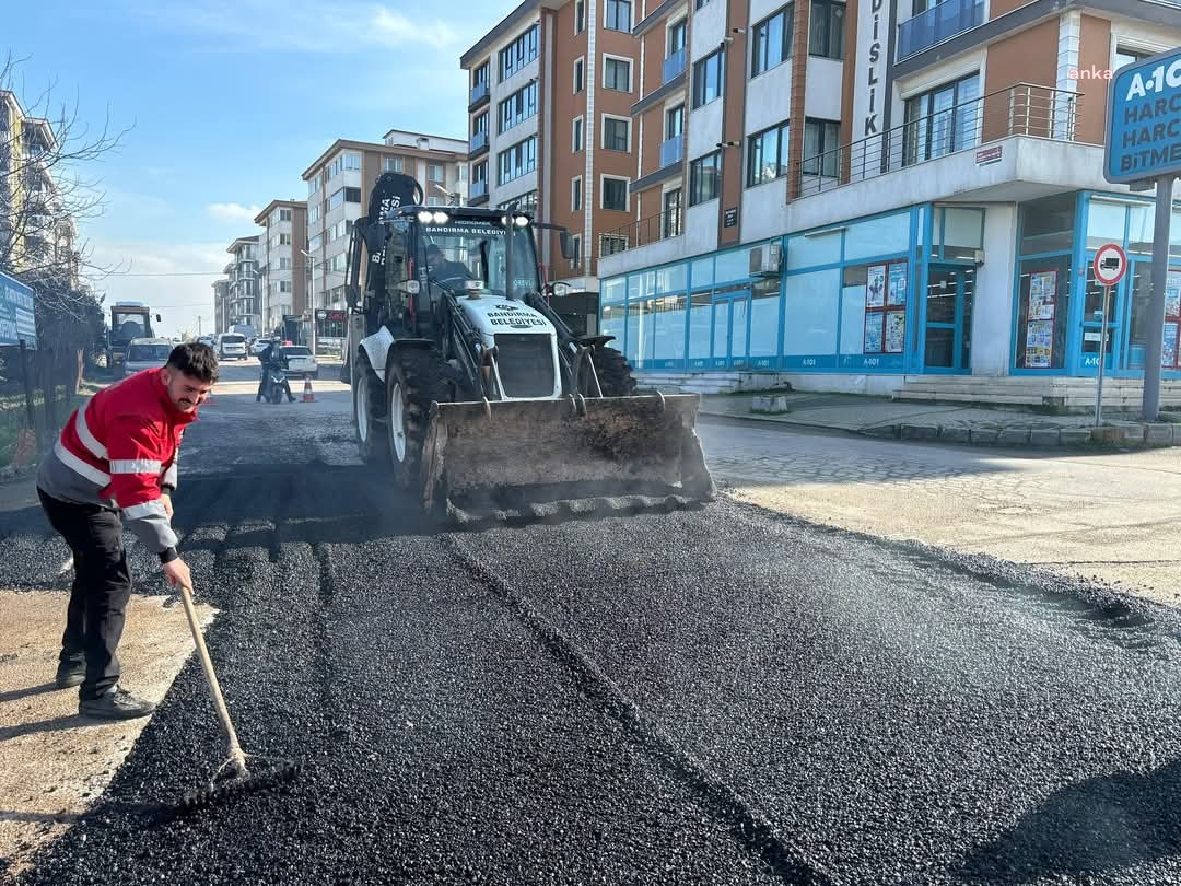 Bandırma Belediyesi, çalışmalarını sürdürüyor