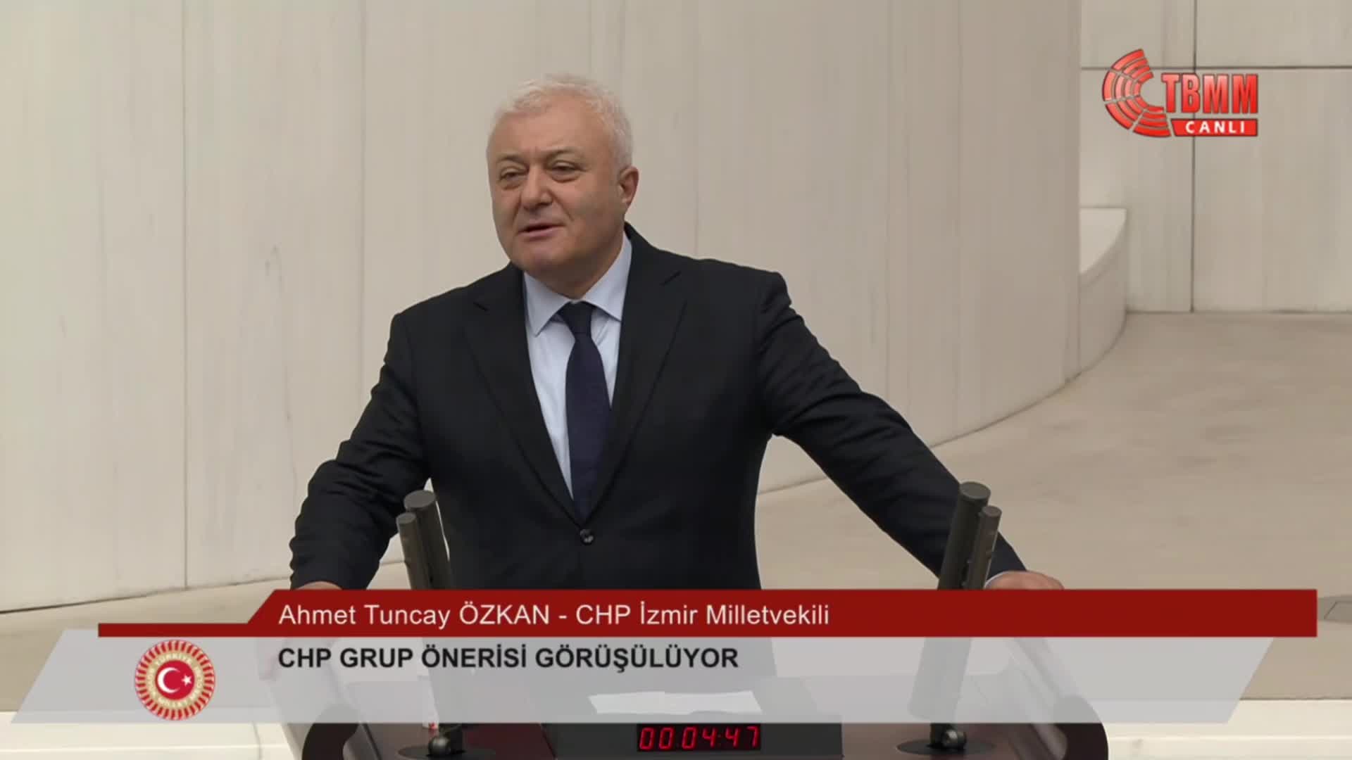 TBMM Genel Kurulu... Tuncay Özkan: "O baskı birgün kırılır, memleket özgürlükle buluşur"