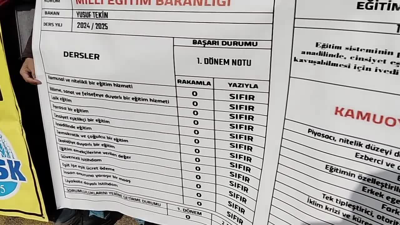 Mersin'de eğitim sendikalarından Milli Eğitim Bakanı Tekin'e tepki: "Çok ciddi sorunlarımız var"