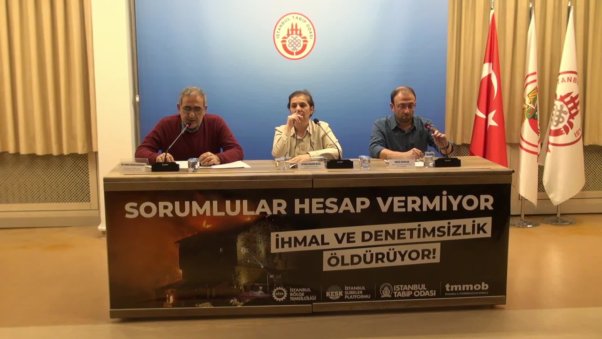  TMMOB, İTO, DİSK ve KESK'ten ortak açıklama: Sorumlular hesap vermiyor, ihmal ve denetimsizlik öldürüyor