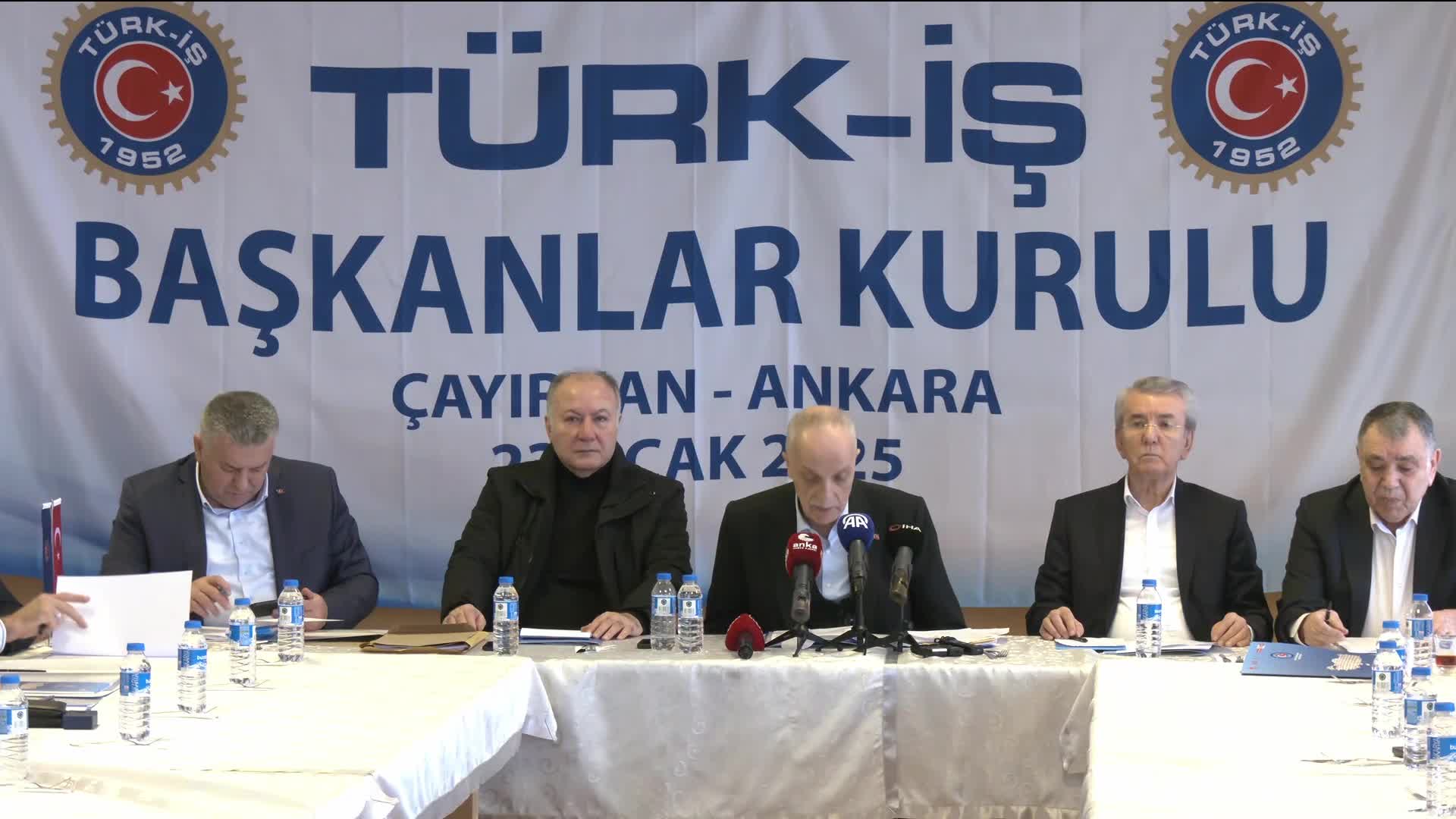 Türk-İş Başkanlar Kurulu, "özelleştirme" gündemiyle Çayırhan'da toplandı: "Bu madenler ve santraller halka aittir. Bir adım geri atmayacağız"