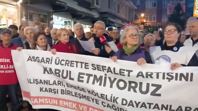 Samsun Emek ve Demokrasi Güçleri: Açlık sınırı altında asgari ücret dayatmalarına alışmayacağız