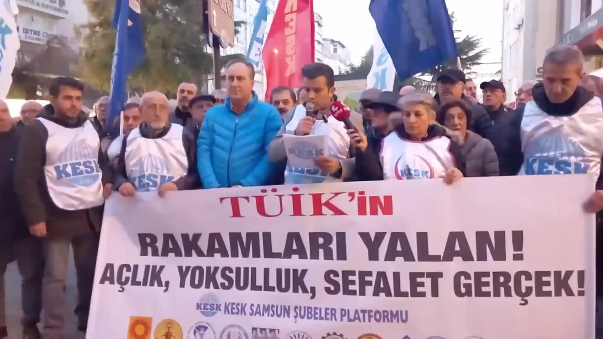 KESK'ten Samsun'da TÜİK'in enflasyon verilerine tepki