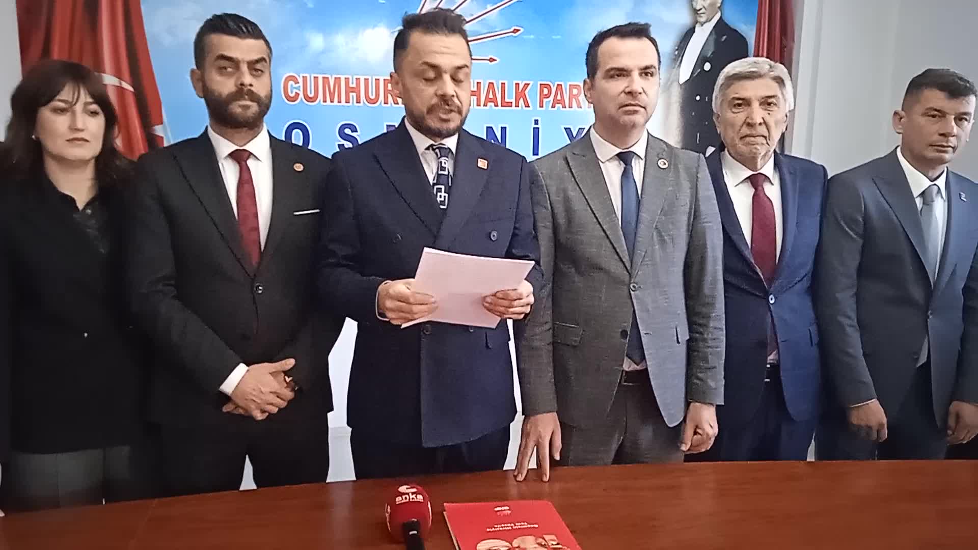 Osmaniye’de içme suyuna yapılan zamma CHP’den tepki:  "Fahiş zammı reddediyoruz"